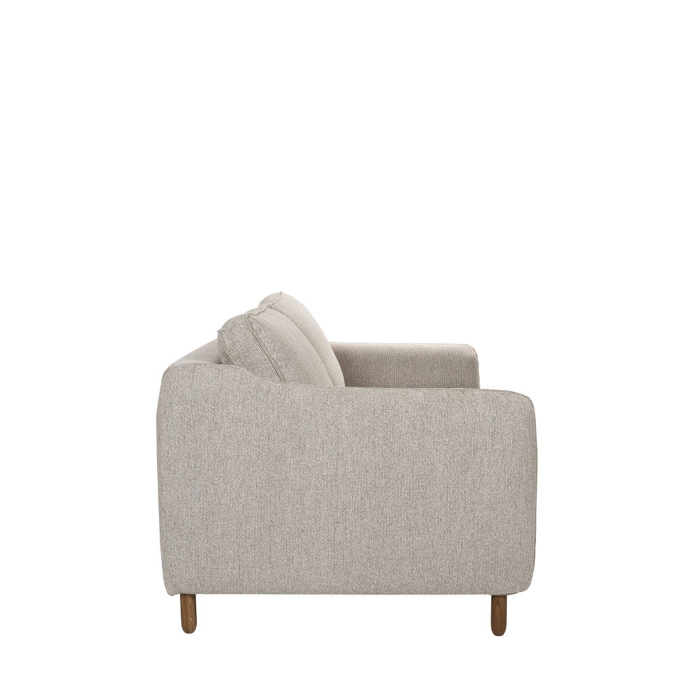Canapé convertible DRAWER Vornay express 3 places en tissu naturel chiné