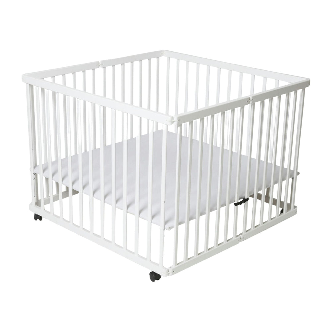 Parc en bois pliant VERTBAUDET 95x95cm blanc
