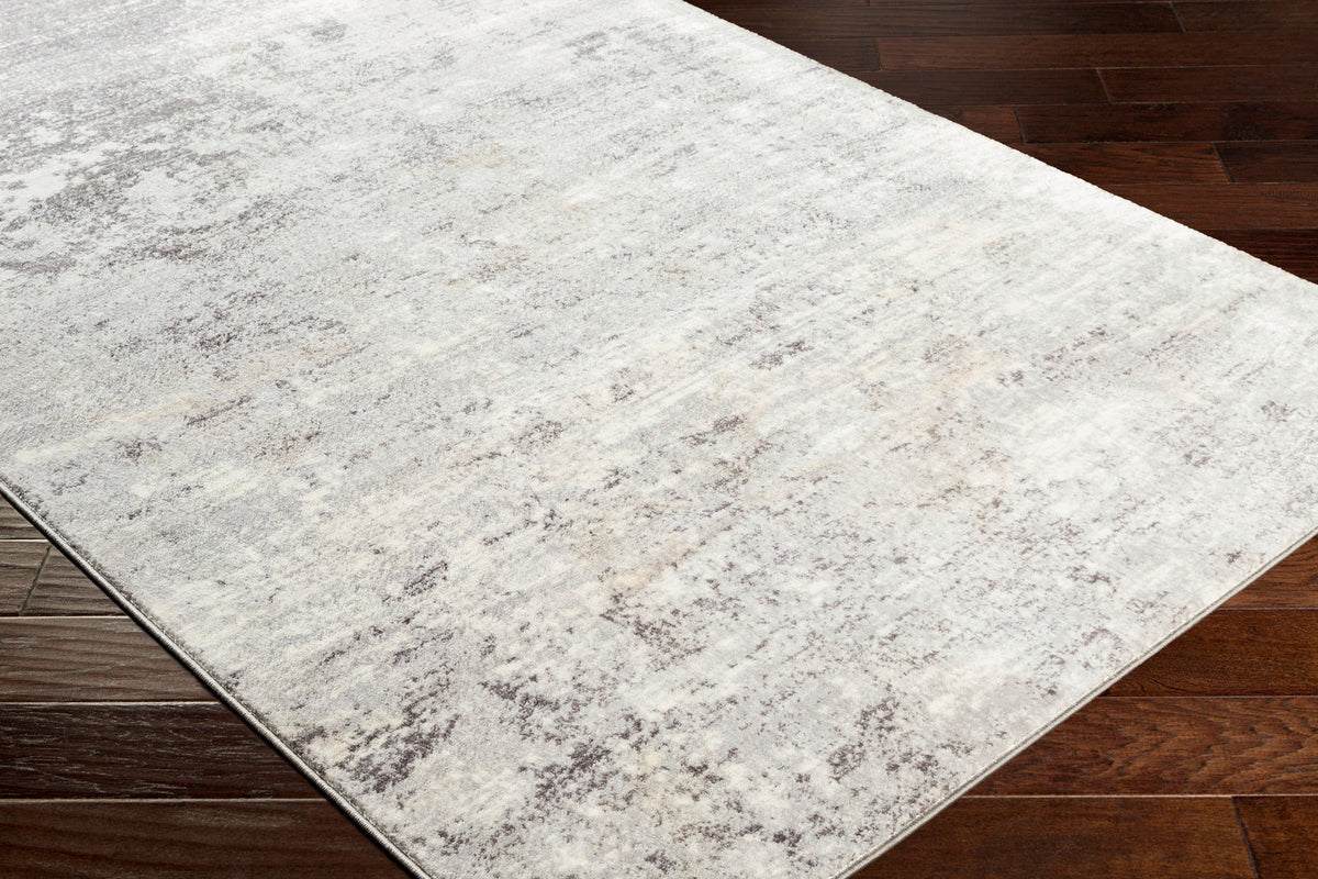 Tapis SURYA Bangkok moderne, motif abstrait dégradé gris clair et anthracite, vue 12