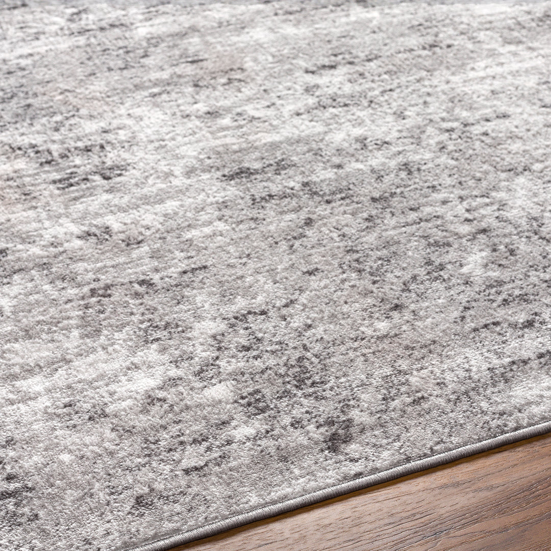 Tapis de Couloir Abstrait Moderne Gris/Blanc Bangkok