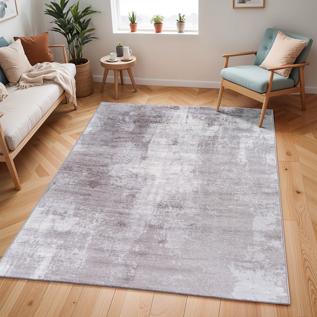 Tapis Abstrait Moderne Gris/Taupe Helsinki