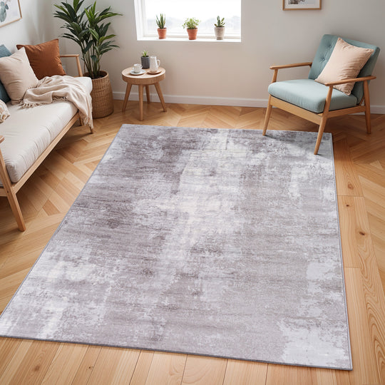 Tapis Abstrait Moderne Gris/Taupe Helsinki