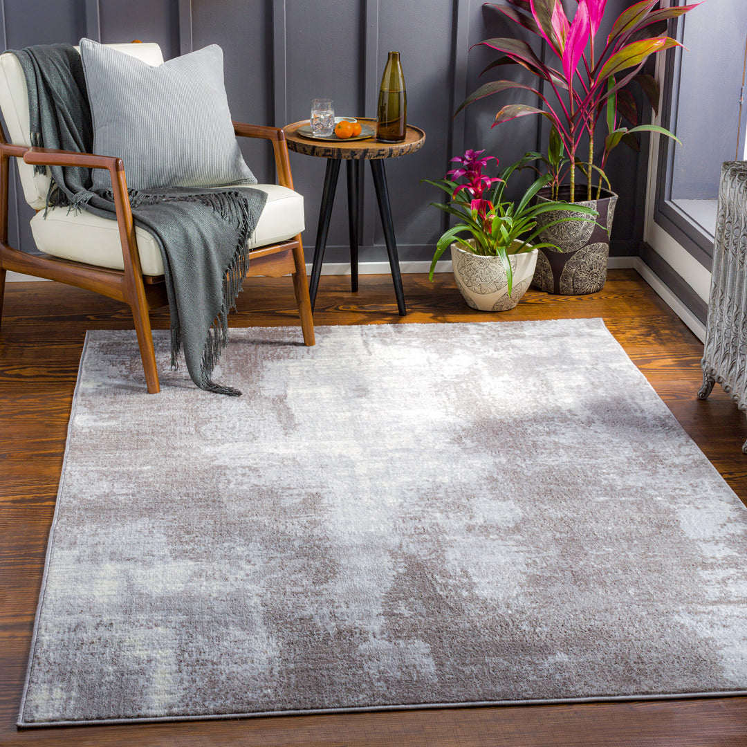 Tapis Abstrait Moderne Gris/Taupe Helsinki