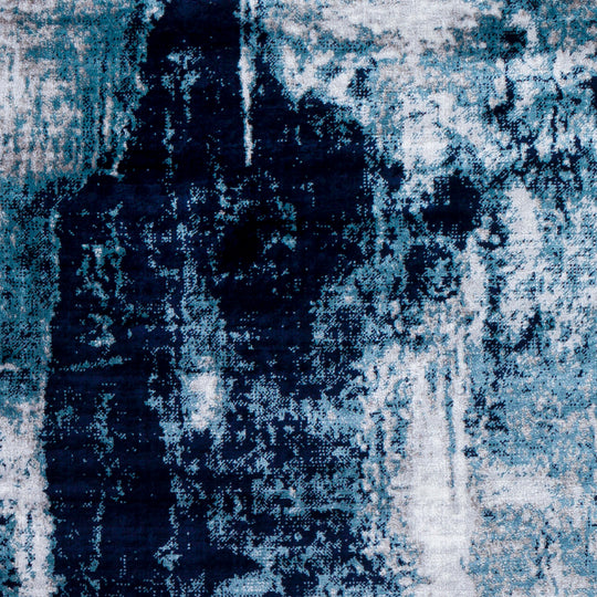 Tapis Abstrait Moderne Bleu/Gris Helsinki