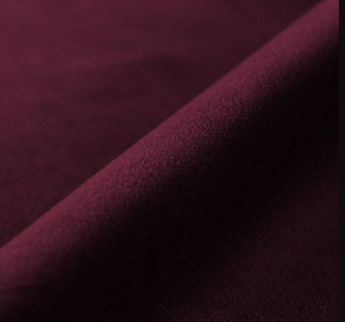 Canapé angle MICADONI Lupine velours bordeaux