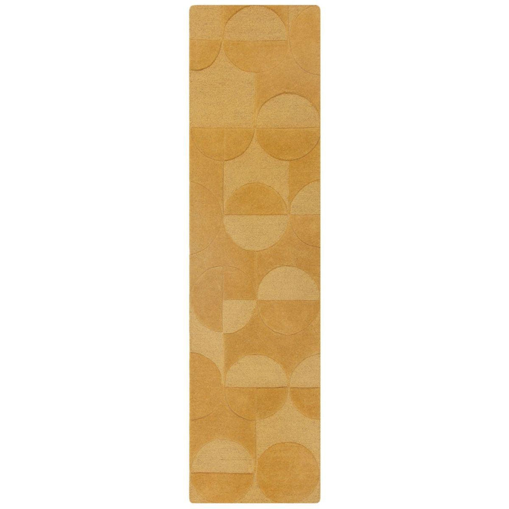 Tapis de couloir en laine Gigi Jaune