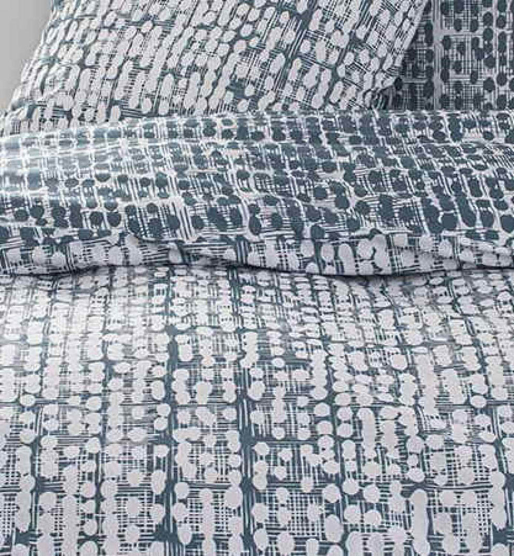 Parure de lit 240x220cm +2taies 63cm 100% coton 57 fils
