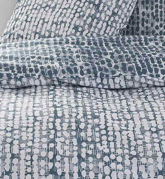 Parure de lit 240x220cm +2taies 63cm 100% coton 57 fils