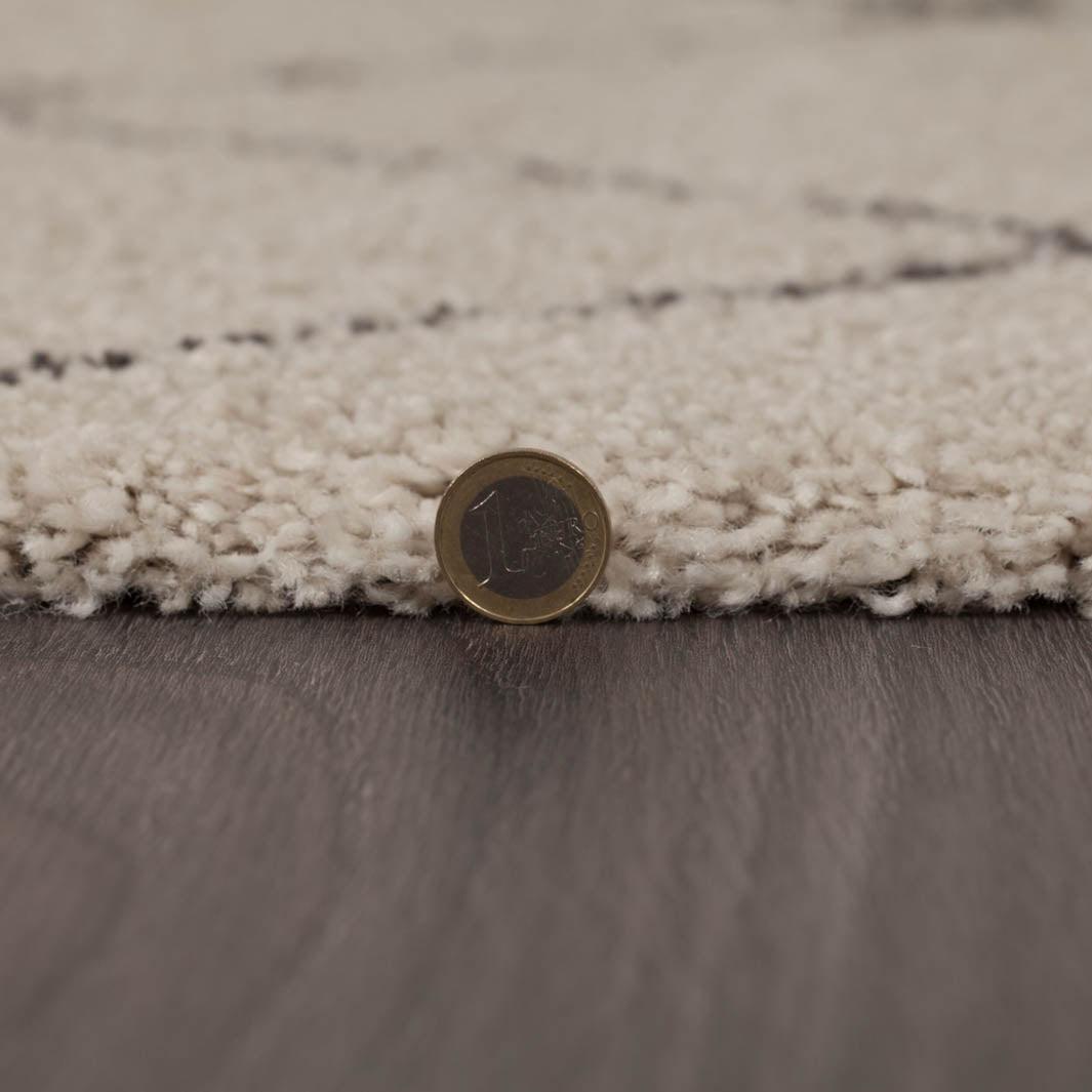 Tapis style Berbère Imari Crème et anthracite