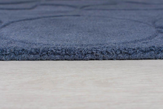 Tapis en laine Gigi Bleu foncé 160x230cm