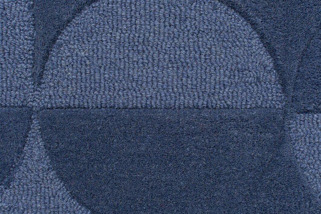 tapis laine bleu pas cher 160x230cm