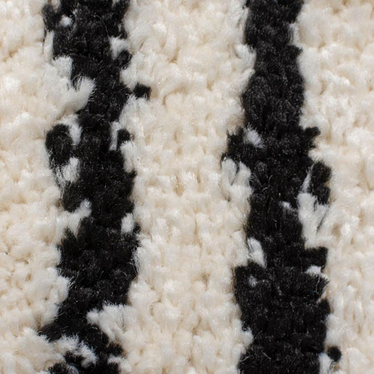 Tapis Souk style Berbere Crème et noir