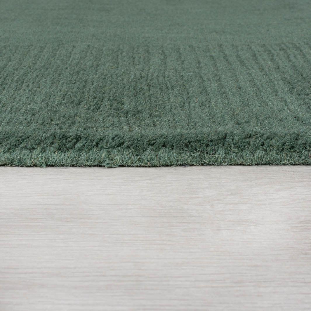 Tapis en laine Siena Vert foncé