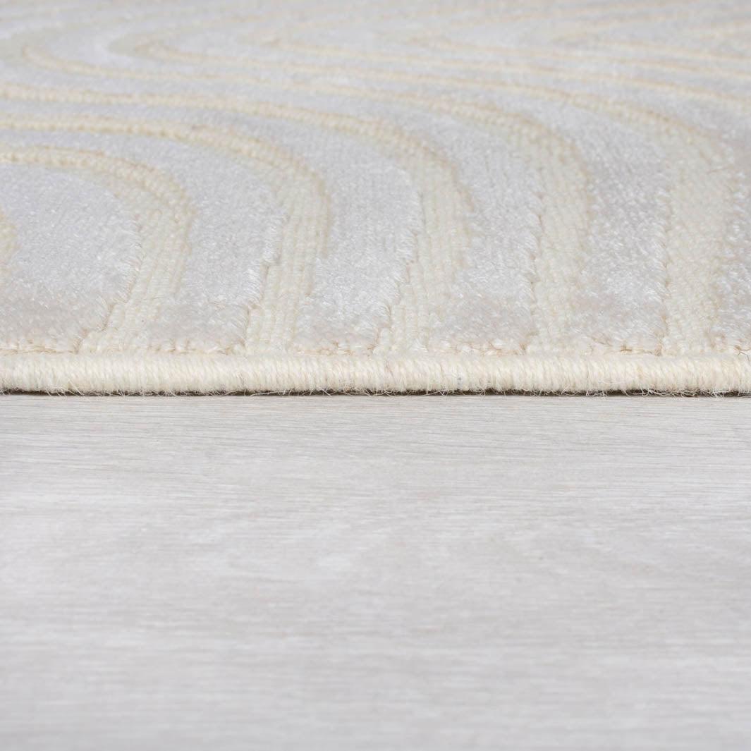 Tapis en laine Channel Ivoire