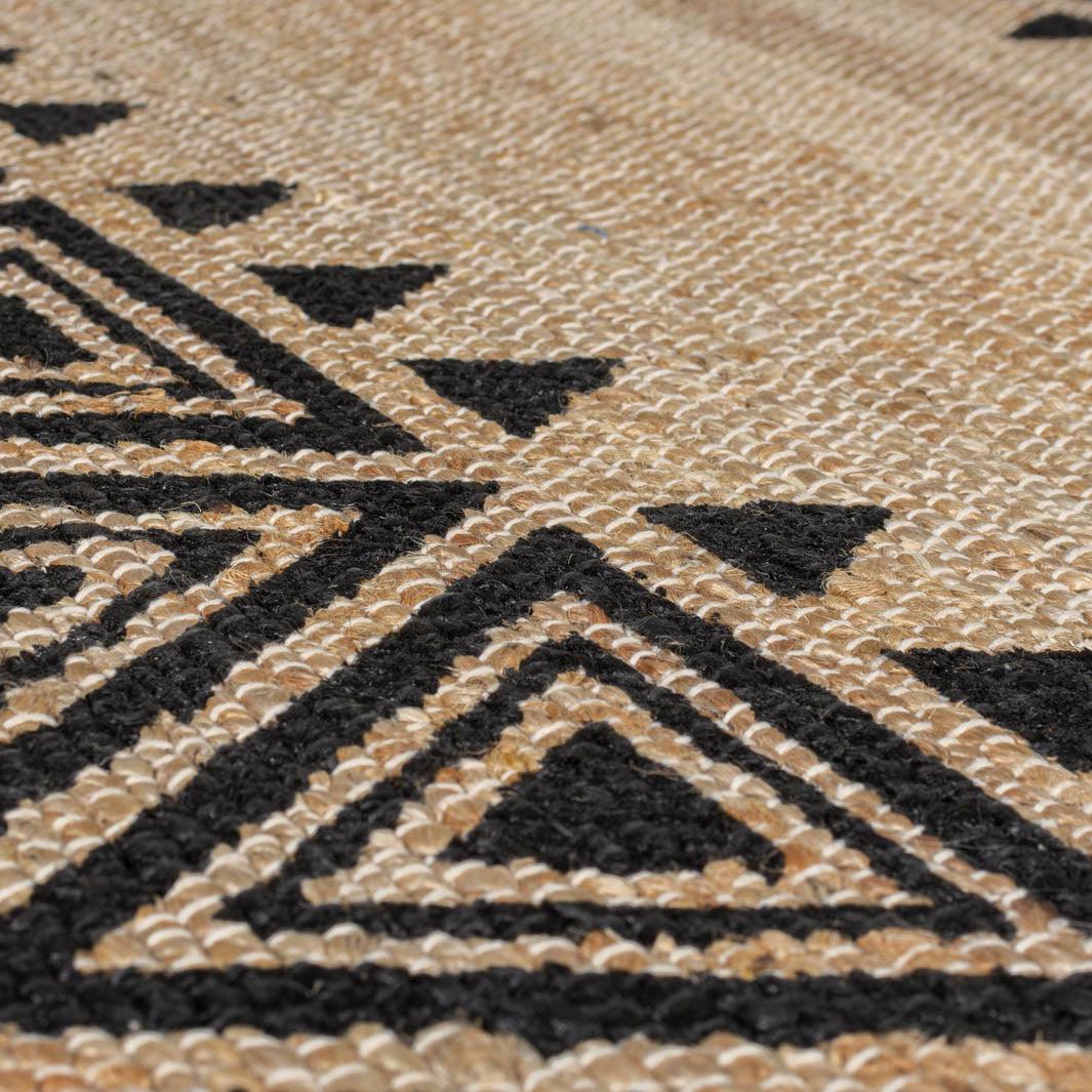 tapis jute 120x170cm motif