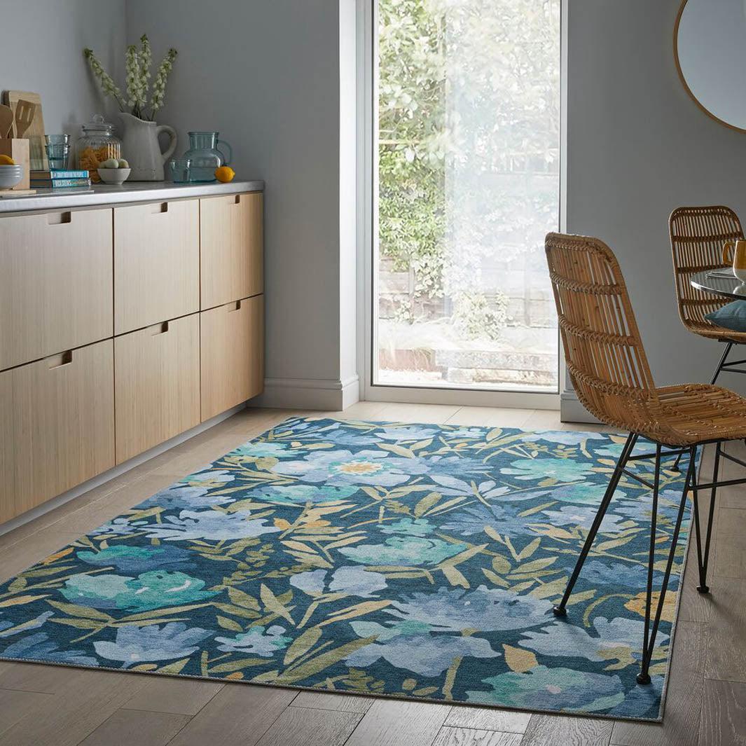 tapis fleurs pas cher