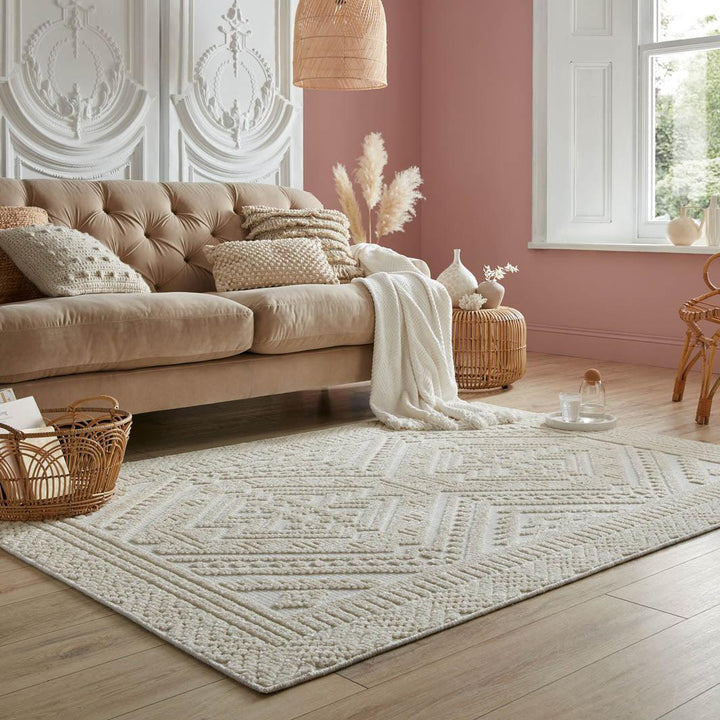 tapis reconditionné blanc