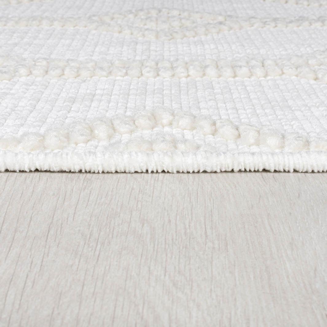 Tapis Jaipur Blanc et ivoire