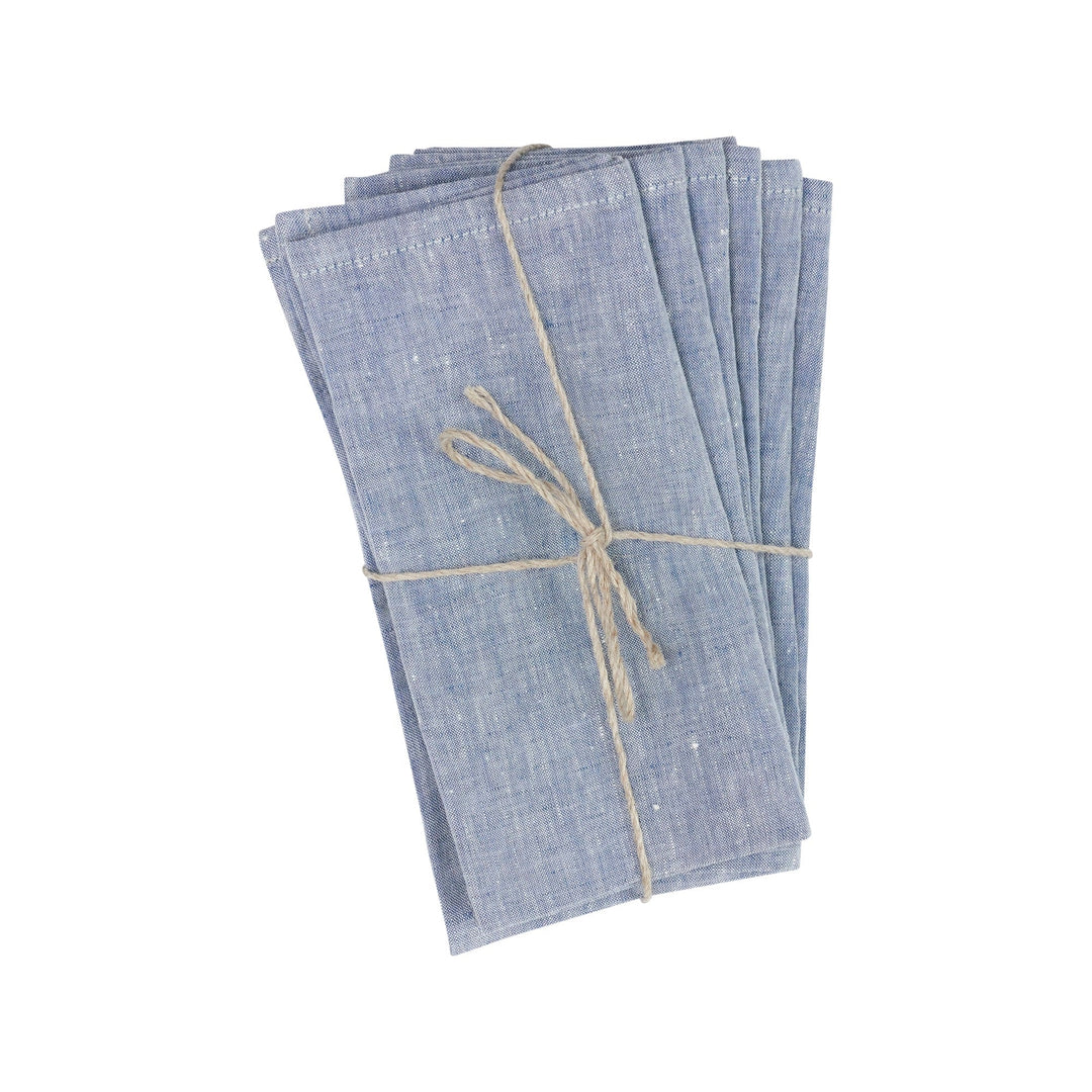 Lot de 4 serviette de table en lin - reconditionné parfaitement