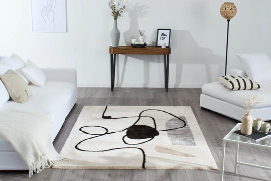 Tapis shaggy doux LASSO beige 120x160cm