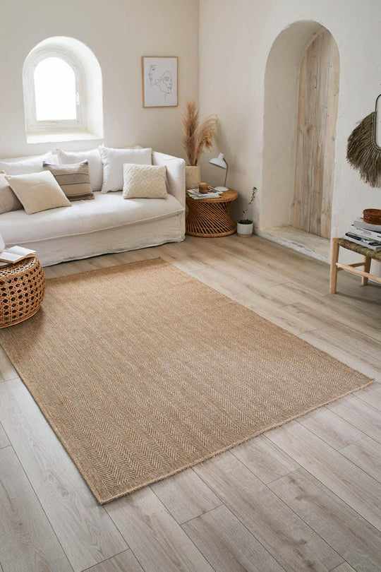 Tapis aspect Jute beige