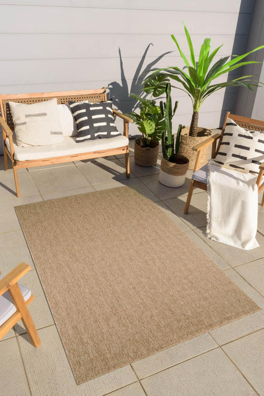 Tapis aspect Jute beige