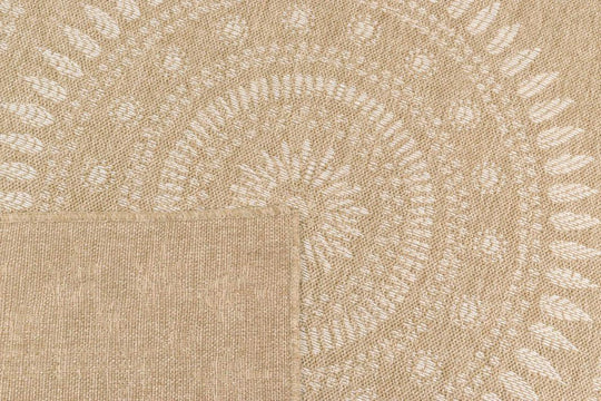 Tapis aspect Jute naturel et blanc 200x290cm