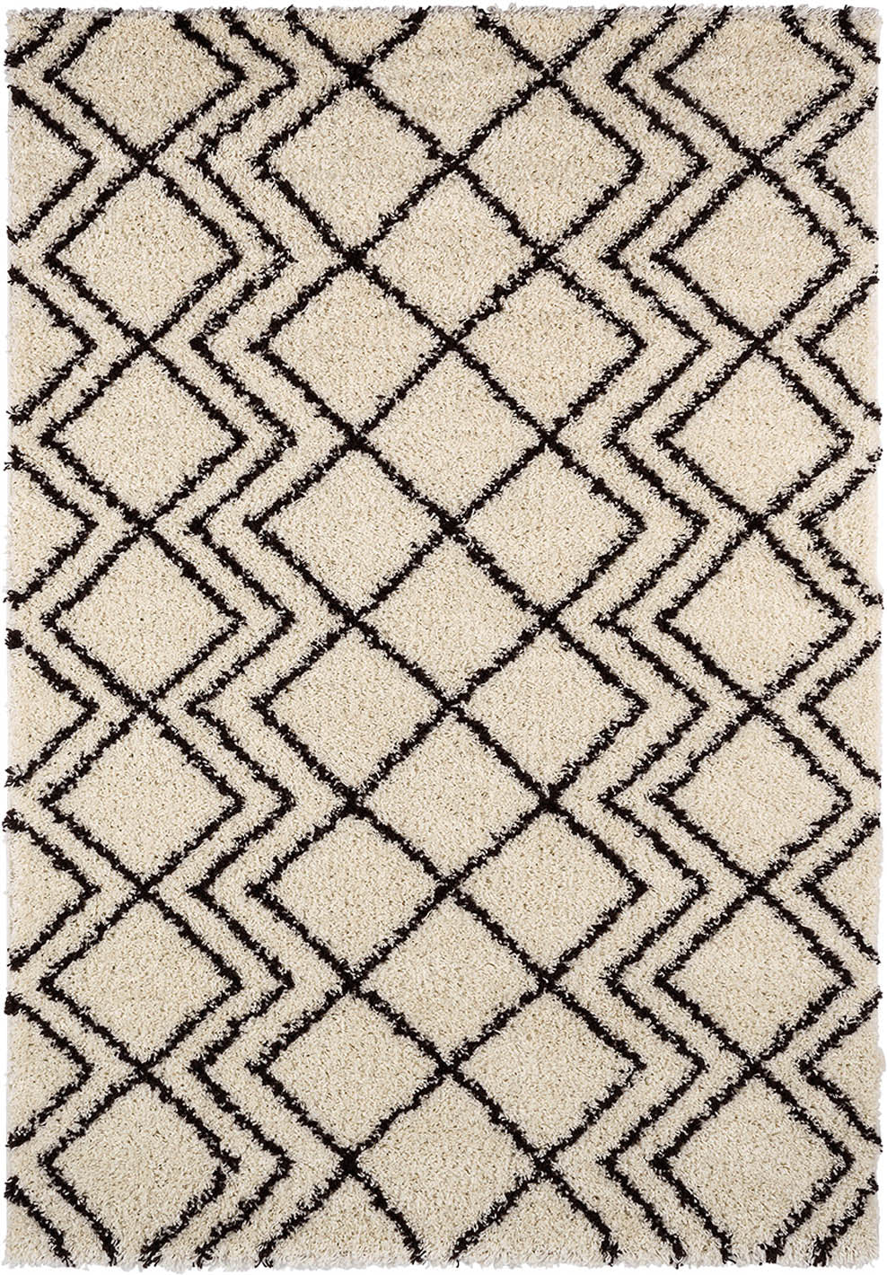 Tapis shaggy SOFIA crème 160x230cm