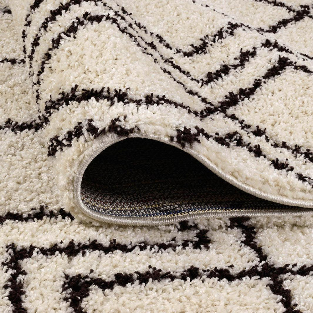 Tapis shaggy SOFIA crème 160x230cm