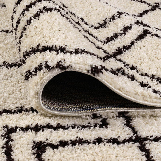 Tapis shaggy SOFIA crème 160x230cm