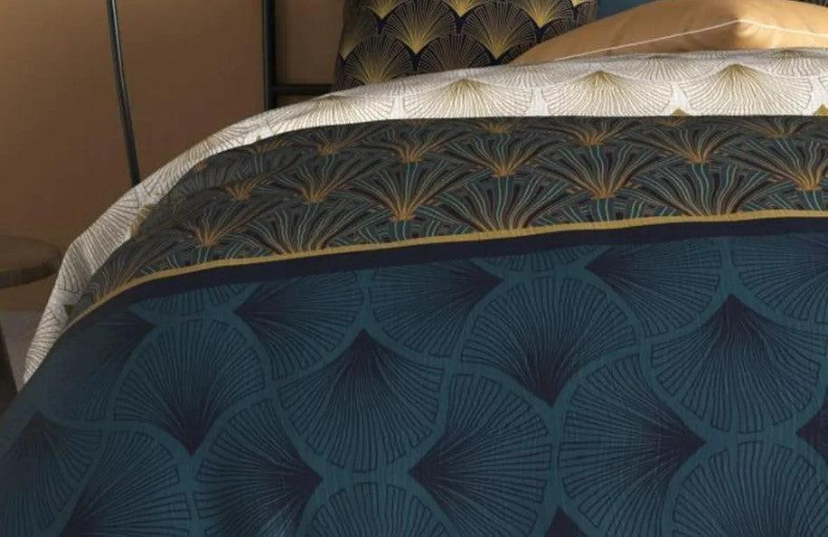 Parure de lit percale 140x200cm+1taies 63cm opale